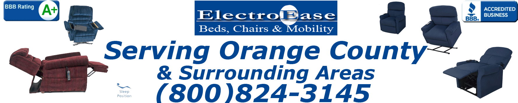 Anaheim, Santa Ana, Orange, Huntington Beach, and Fullerton Lift Chairs