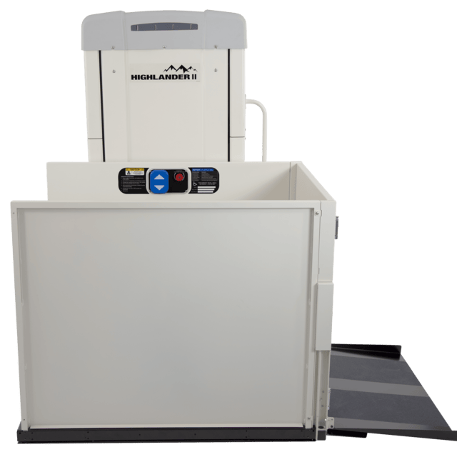 Orange County Harmar Highlander II wheelchair VPL vertical platform lift